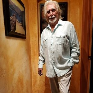 Caribbean 100% Linen Dressy Casual Men's Shirt